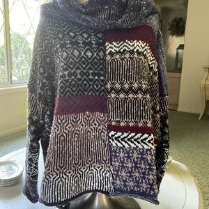 Free People Vintage Multi Colored Sweater.  Size M